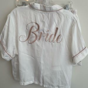 Missguided bride pajama set